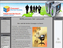 Tablet Screenshot of corasoft.de